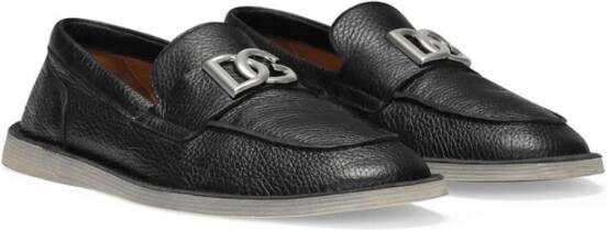 Dolce & Gabbana Stijlvolle Loafers voor Mannen Black Heren