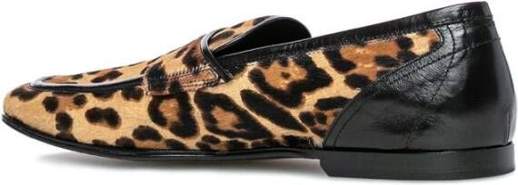 Dolce & Gabbana Stijlvolle Loafers voor Mannen Brown Heren