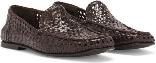 Dolce & Gabbana Stijlvolle Loafers voor Mannen Brown Heren