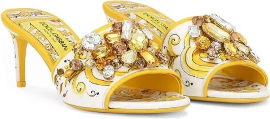 Dolce & Gabbana Stijlvolle Mules met Uniek Design Multicolor Dames