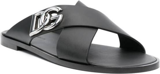 Dolce & Gabbana Stijlvolle Sandalen voor de Zomer Black Heren