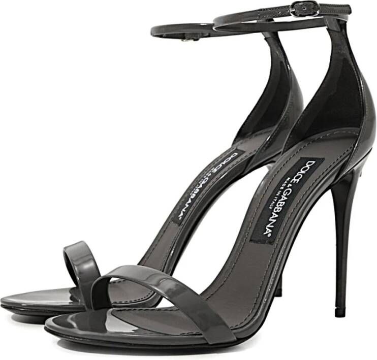 Dolce & Gabbana Stijlvolle Sandalen voor Zomeroutfits Gray Dames