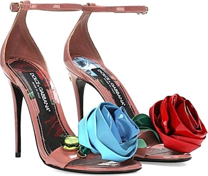 Dolce & Gabbana Stijlvolle Sandalen voor Zomeroutfits Pink Dames