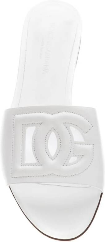 Dolce & Gabbana Stijlvolle Slides voor Casual Dragen White Dames