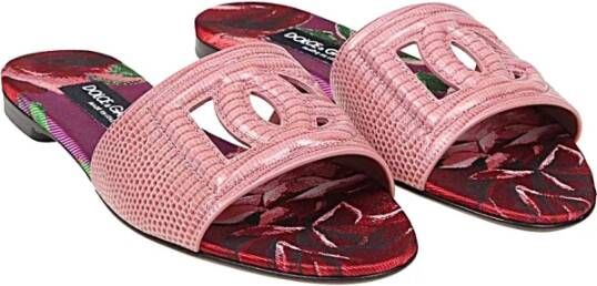 Dolce & Gabbana Stijlvolle Slippers voor Dagelijks Comfort Pink Dames