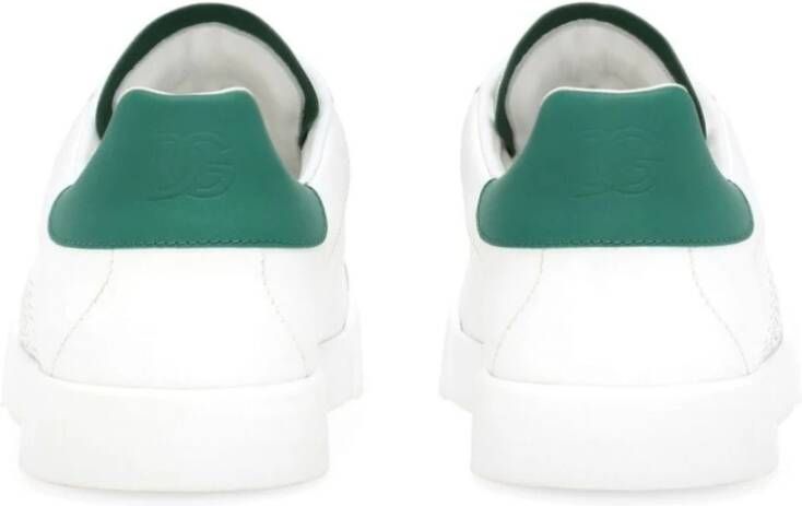 Dolce & Gabbana Witte Sneakers met Portofino Logo White Heren