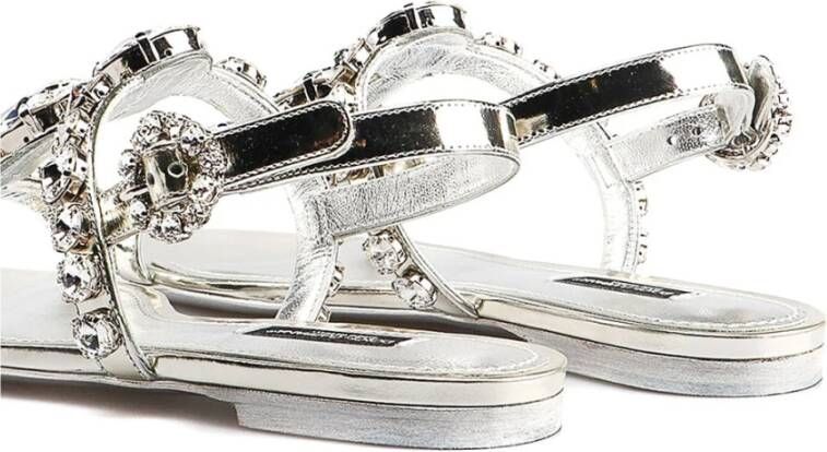 Dolce & Gabbana Stijlvolle Zomer Sandalen Gray Dames