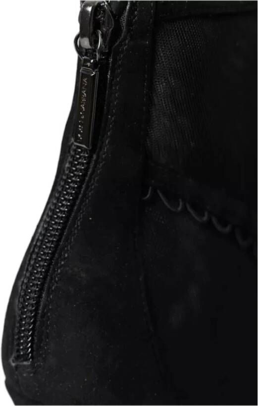 Dolce & Gabbana Stiletto Hakken Korte Laarzen Black Dames