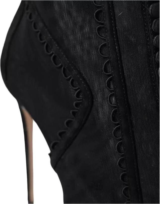 Dolce & Gabbana Stiletto Hakken Korte Laarzen Black Dames