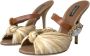 Dolce & Gabbana Straw Knotted Mules Slide Heels Schoenen Beige Dames - Thumbnail 11