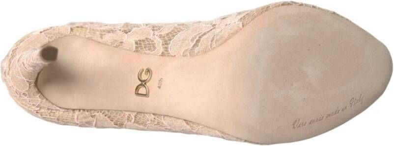 Dolce & Gabbana Stretch Sok Haklaarzen Beige Dames