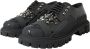 Dolce & Gabbana Studded Leather Trekking Sneakers Black Heren - Thumbnail 4