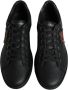 Dolce & Gabbana Studded Leren Sneakers met Vetersluiting Black Heren - Thumbnail 3