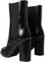 Dolce & Gabbana Studded Leren Veterschoenen Enkellaarzen Black Dames - Thumbnail 4