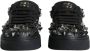 Dolce & Gabbana Studded Low-Top Lace-Up Sneakers Black Heren - Thumbnail 2