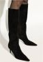 Dolce & Gabbana Suede Boot met DG Logo Hak Black Dames - Thumbnail 2