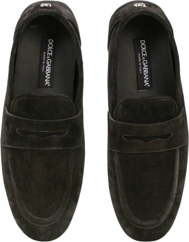 Dolce & Gabbana Suède Loafers Black Heren