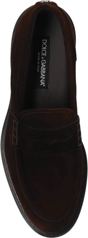 Dolce & Gabbana Suède schoenen type loafers Brown Dames