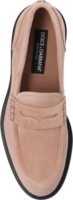 Dolce & Gabbana Suède schoenen type loafers Pink Dames