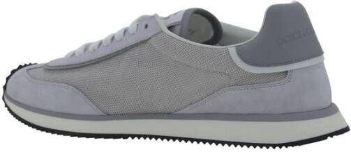 Dolce & Gabbana Suède Sneakers met Logodetail Gray Heren