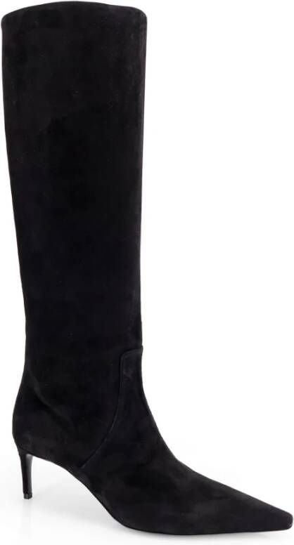 Dolce & Gabbana Suede Stiletto Heel Boots Black Dames