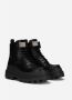 Dolce & Gabbana Trek Leren Gevechtslaarzen Black Heren - Thumbnail 8