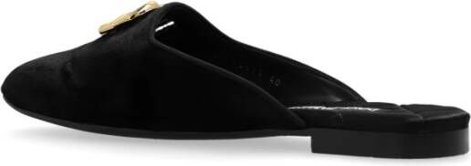 Dolce & Gabbana Velvet slides Black Dames