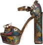 Dolce & Gabbana Versierde enkelband platform sandalen Multicolor Dames - Thumbnail 5