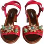 Dolce & Gabbana Versierde Keira Sandalen met Gesp Sluiting Pink Dames - Thumbnail 2