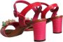 Dolce & Gabbana Versierde Keira Sandalen met Gesp Sluiting Pink Dames - Thumbnail 4