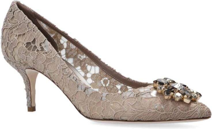 Dolce & Gabbana Versierde pumps Gray Dames