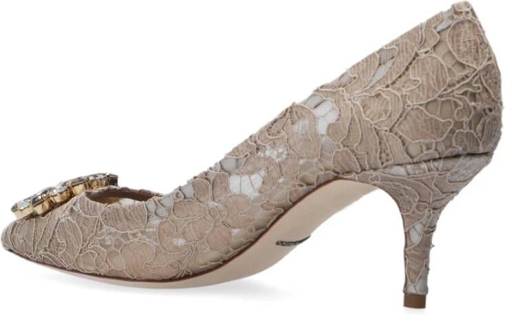 Dolce & Gabbana Versierde pumps Gray Dames