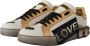 Dolce & Gabbana Goud Zwart Portofino Kalfsleren Sneakers Schoenen Multicolor Heren - Thumbnail 2