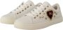 Dolce & Gabbana Leren Sneakers met Gouden Studs en Rood Fluweel Hart Borduurwerk White Dames - Thumbnail 25