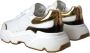 Dolce & Gabbana Wit Goud Leren Sneakers met Rubberen Zool White Dames - Thumbnail 8