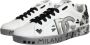 Dolce & Gabbana Wit Zilver Leren Sneakers Logo Details White Heren - Thumbnail 5