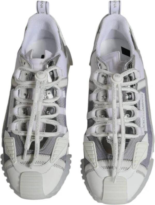 Dolce & Gabbana Wit Zilver NS1 Sneakers Rubberen Zool White Heren