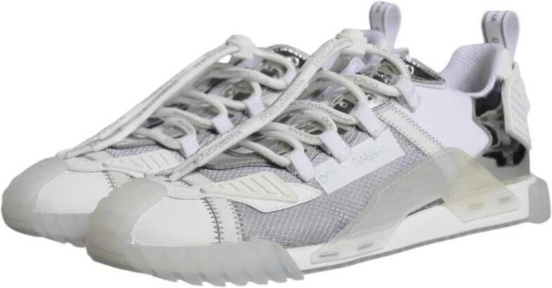 Dolce & Gabbana Wit Zilver NS1 Sneakers Rubberen Zool White Heren