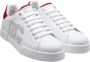 Dolce & Gabbana Wit Rode Leren Sneakers Portofino Lijn White Heren - Thumbnail 2