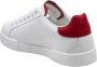 Dolce & Gabbana Wit Rode Leren Sneakers Portofino Lijn White Heren - Thumbnail 4