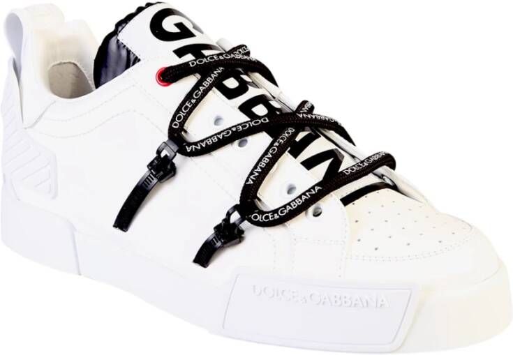 Dolce & Gabbana Witte Barok Logo Sneakers White Heren