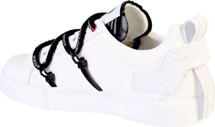 Dolce & Gabbana Witte Barok Logo Sneakers White Heren