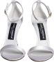 Dolce & Gabbana Witte Enkelband Sandalen Hoge Kwaliteit White Dames - Thumbnail 2