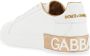 Dolce & Gabbana Witte Gouden Lage Top Velcro Sneakers White Dames - Thumbnail 3