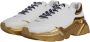 Dolce & Gabbana Witte Gouden Leren Sneakers met Logo White Dames - Thumbnail 4