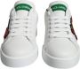 Dolce & Gabbana Witte Groene Leren Sneakers White Dames - Thumbnail 2