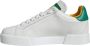 Dolce & Gabbana Witte Groene Leren Sneakers White Dames - Thumbnail 5