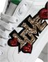 Dolce & Gabbana Witte Groene Leren Sneakers White Dames - Thumbnail 6