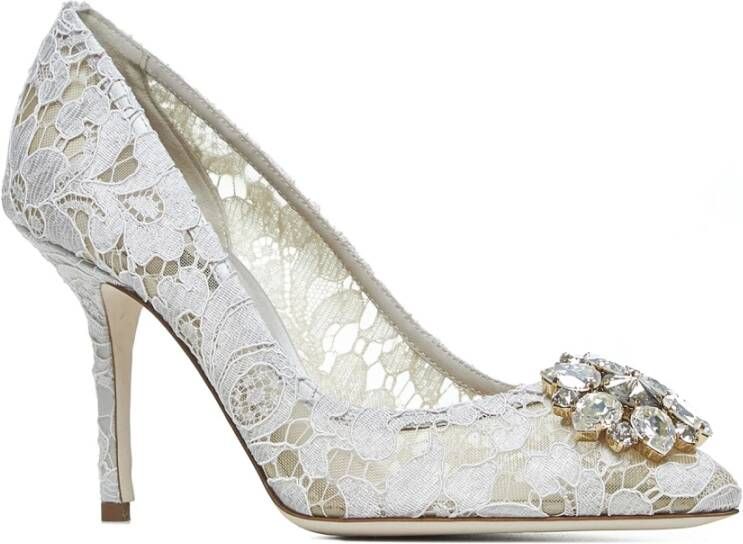 Dolce & Gabbana Witte Hak Schoenen Elegante Stijl White Dames