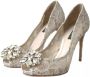 Dolce & Gabbana Witte Kant Kristal Hak Pumps White Dames - Thumbnail 3